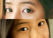 新木優子の目の比較